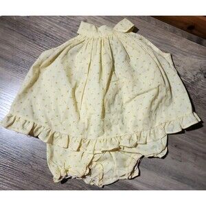 Vintage Made In USA Fawn Togs Girls Summer Outfit  24m  Shirt Top And Bloomers